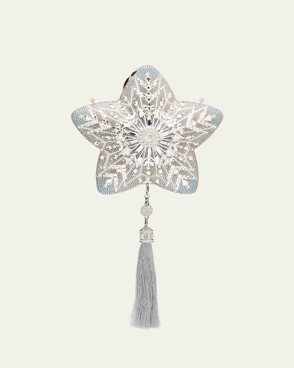 Star Crystal Tassel Clutch Bag